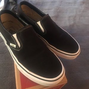 Black Slip on Vans